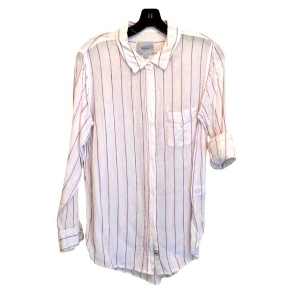 RAILS Charli White / Berry Stripe Top Size M - Picture 4 of 6